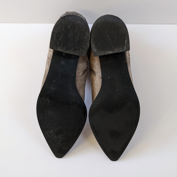 Everlane The Boss Gray Suede Leather Boots | Size 8 - Picture 8 of 11